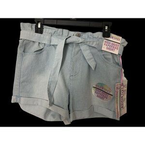 NWT Blue Spice High Waist Paperbag Shorts - Juniors Size 9
